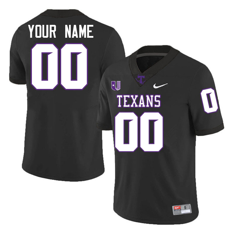 Custom Tarleton State Texans Name And Number Football Jerseys-Black